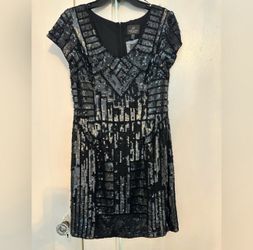 Sequin Black Dress-Adrianna Papell-Original Price $250.00