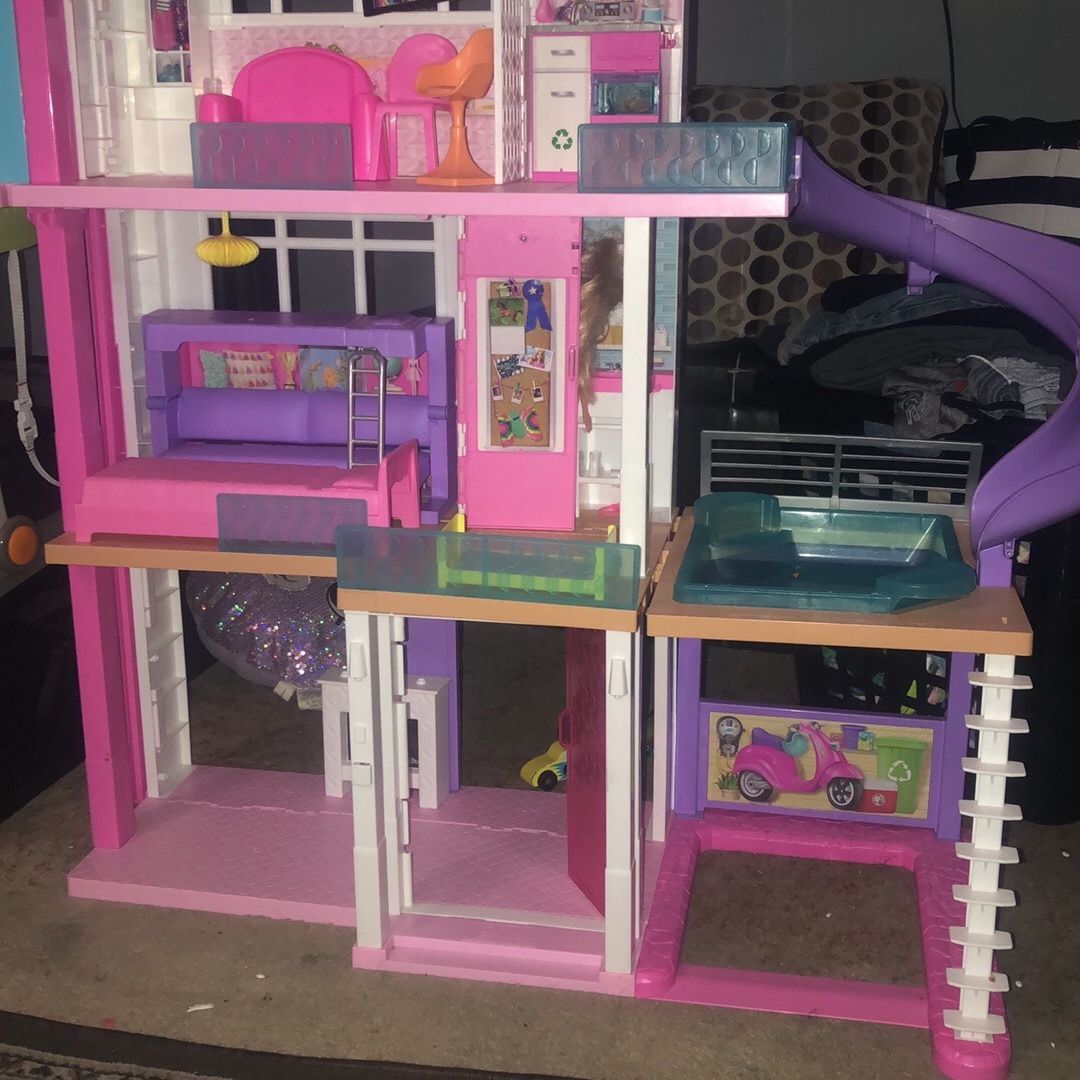 Barbie Dream House Doll house 3-Story With Furniture, Dolls And Accessories  100+ for Sale in Chicago, IL - OfferUp