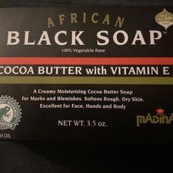 African Cocoa Butter Black Soap