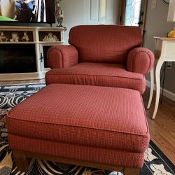 Chair and Ottoman and Swivel Chair