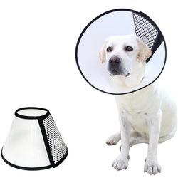 Dog Cone Collar Adjustable Protective Collars for Pet Dog Cat Recovery 