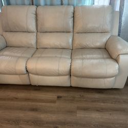 real leather sofa & love seat OBO