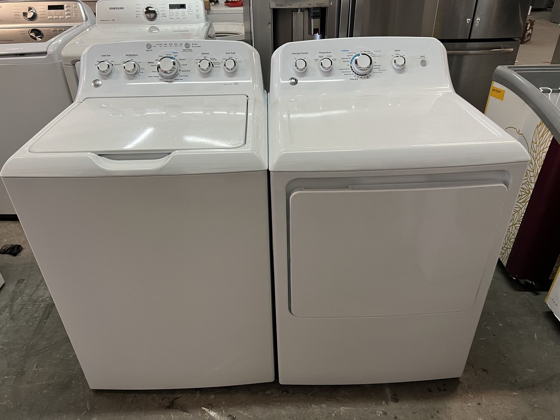 GE Washer & Electric Dryer Set