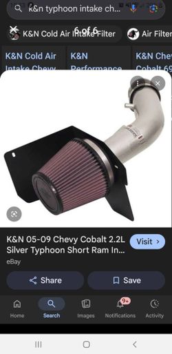 Cobalt SS K & N Typhoon Short Ram Air Intake