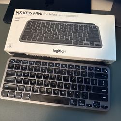 Logitech MX Keys Mini for Mac – Wireless Backlit Keyboard (Space Gray)