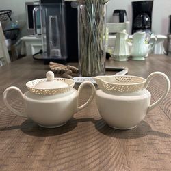 Porcelain Teapot with Creamer Holder