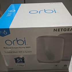 {Brand New} NETGEAR Orbi Whole Home Tri-Band WiFi 6 Mesh Network System (RBK752P