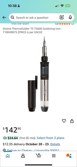 Butane solder iron -Steinel brand