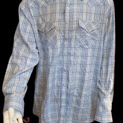 Men’s Western Cinch Pearl Snap Button Down Size XL