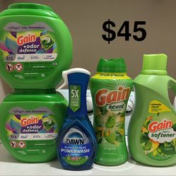Gain Laundry Detergent Bundle
