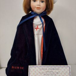 J. MISA COLLECTABLE PORCELAIN DOLL WITH CERTIFICATE