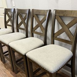 4- Counter Height Chairs ( From Ashley Furniture ) 