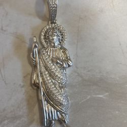 San Judas Silver Pendent Shoot Me An Offer Need Gone