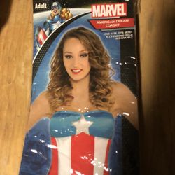 Captain America Ladies Corset 