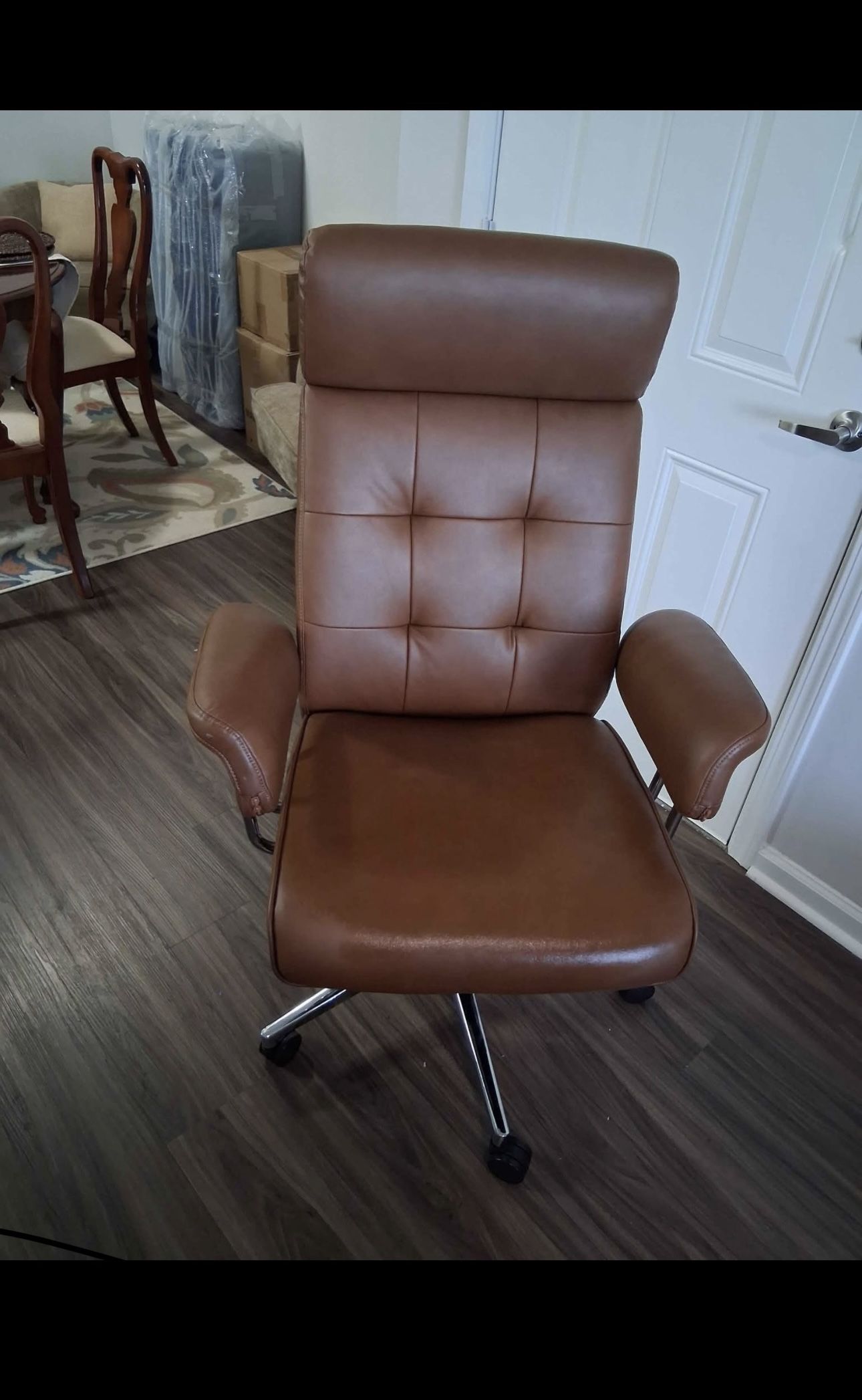 Designer Real Leather Home Office Chair