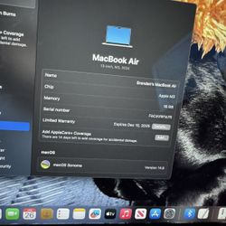 MacBook Air 13 16gb Ram 256gb Storage 