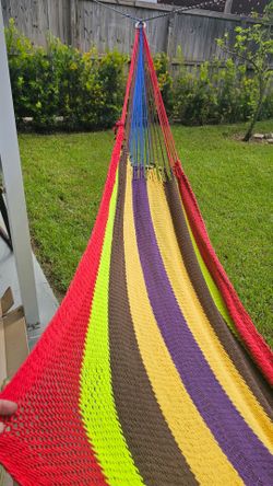 Multi-Color Hand-Woven Hammock - Local Pickup Only