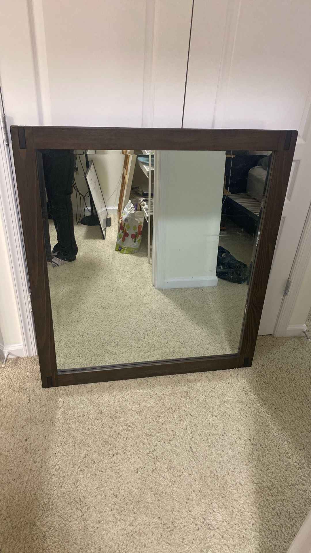 Brown Wood Mirror
