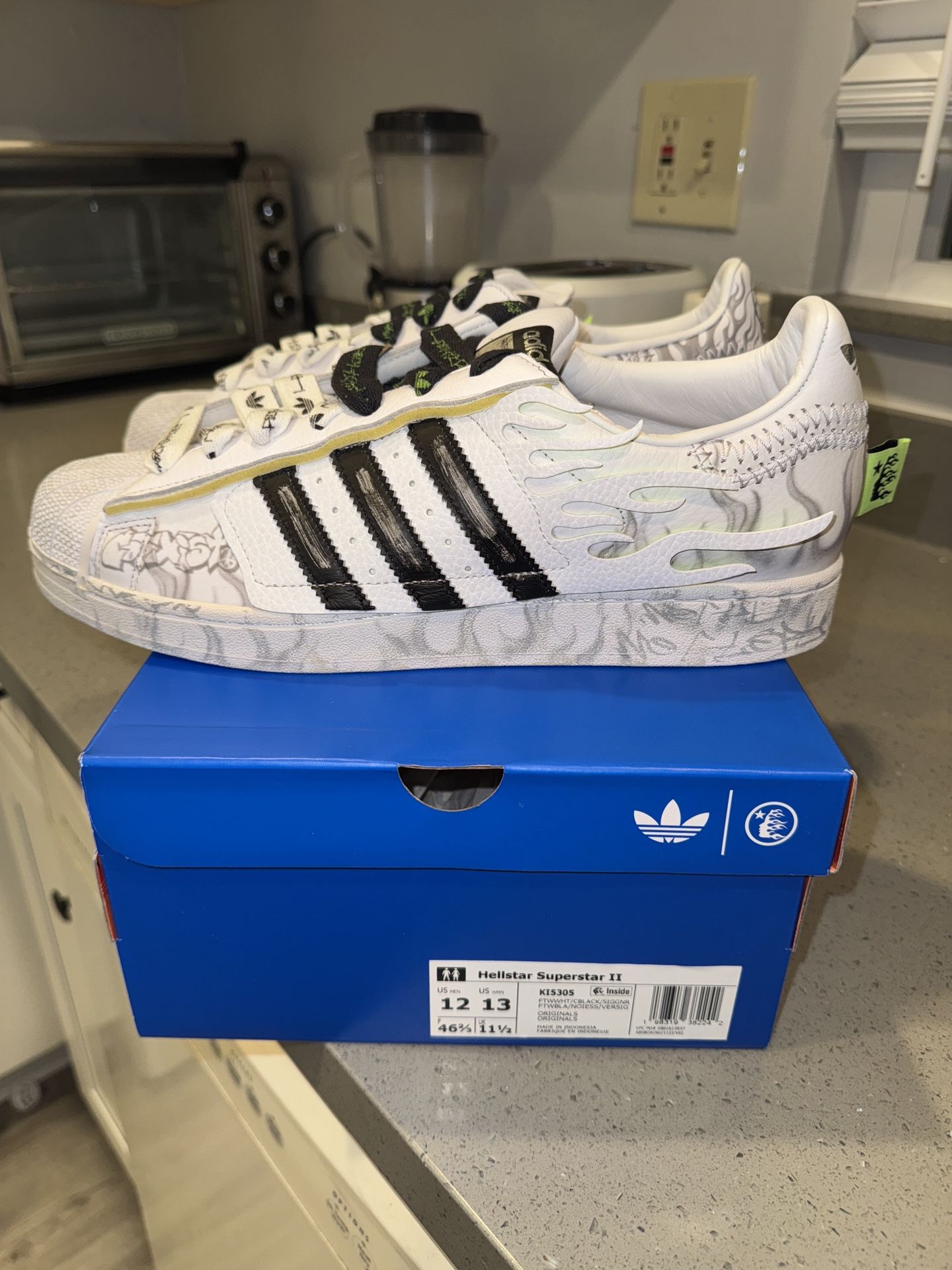 Hellstar Adidas Allstar Shell Toe - Size 12