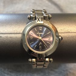 Fossil Silver/Navy Blue Watch Needs Battery