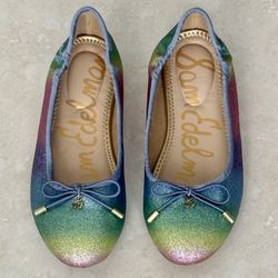 NEW Sam Edelman Rainbow Ombré Ballet Flat Shoes 