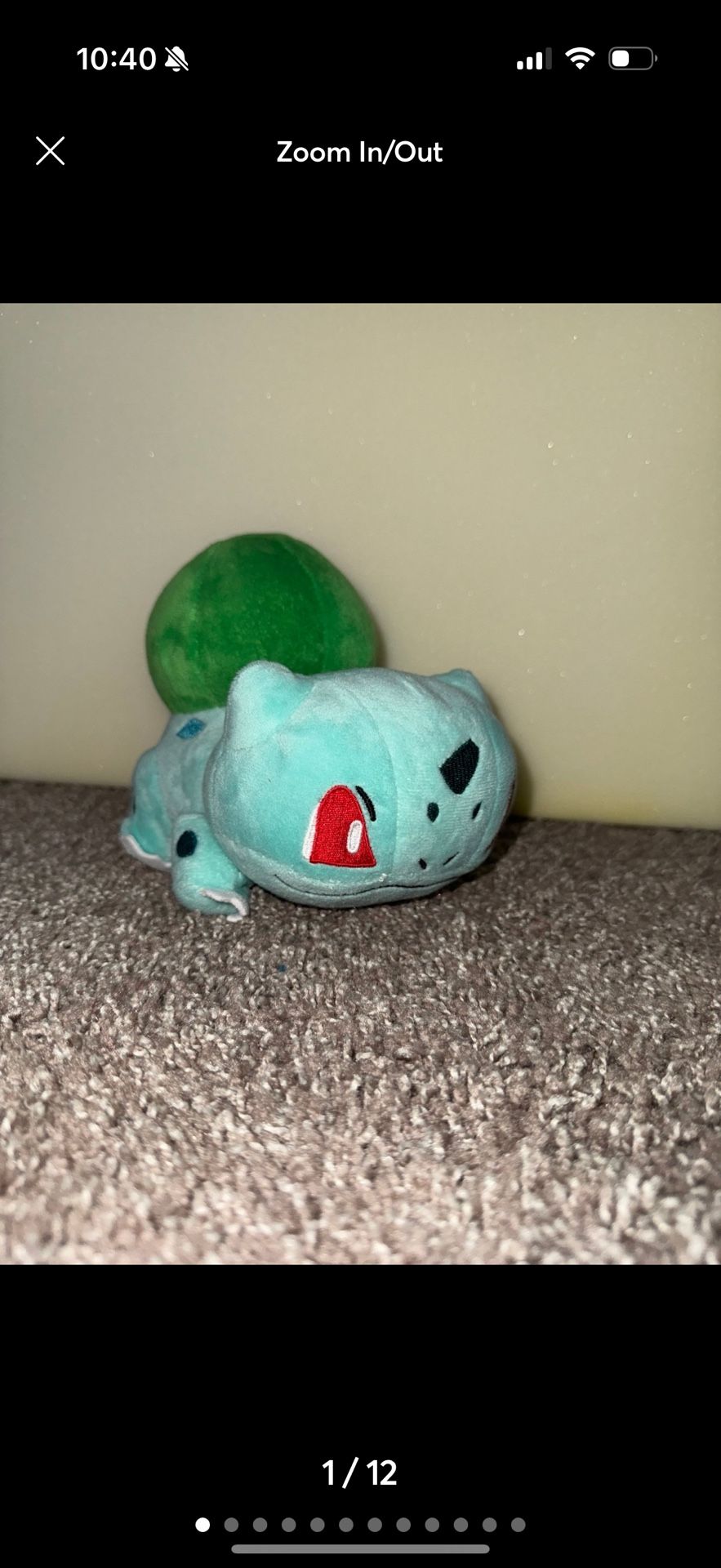 Bulbasaur pokemon plushy