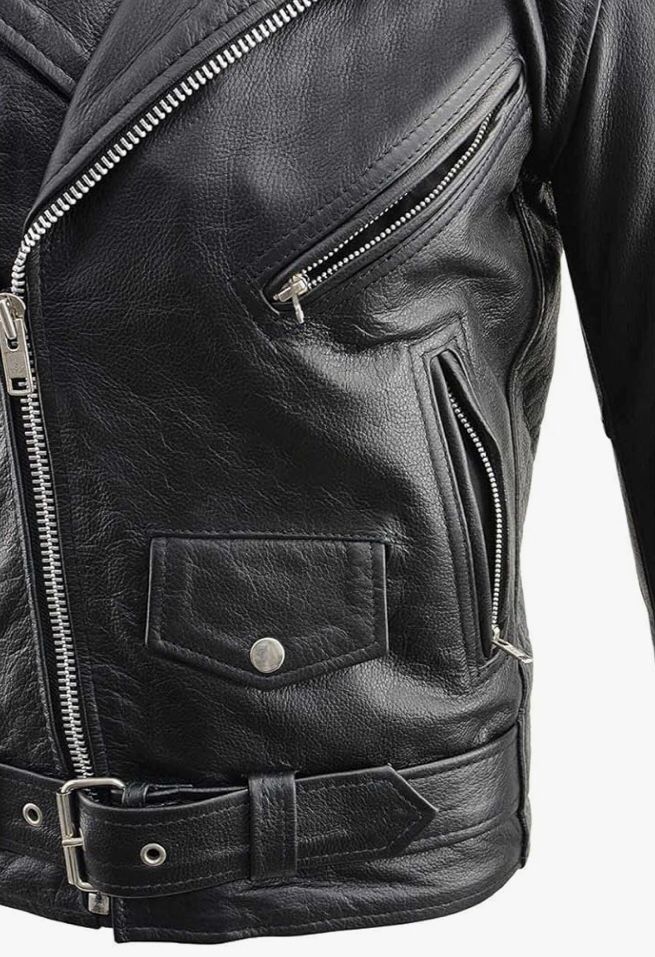 Chamarra De Cuero Para Mujer Talla Smoll Se Usó Una Ves Solamente