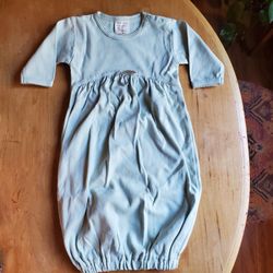 Ecobaby Organics Organic Cotton Baby Gown, Muted Green, One Size