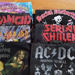 Men's Large Band Tees $10 Each