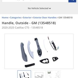 Both front outside handle  needs to be paint it (Cadillac CT5 2020-2025)