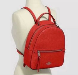 Coach Red Backpack