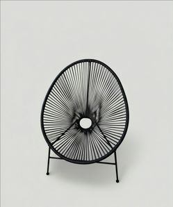 Black egg chair