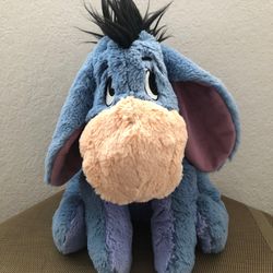 "Disney Store EXCLUSIVE Eeyore 12"" Plush Winnie The Pooh Donkey Detachable Tail"