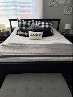 King Bed Frame with Drawers and Mattress