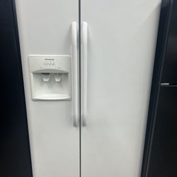 White Side By Side Refrigerator 