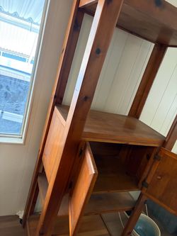 Wooden shelf