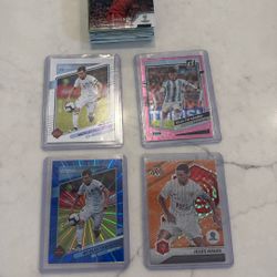 Soccer Cards - 33 Topps Refractos + 4 Various Numbered  Cards