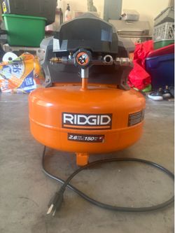 Ridged air compressor 6 gal. 150 psi