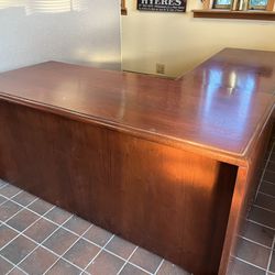 elegant rare rosewood secretary office desk