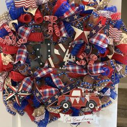 Fourth of July Wreath