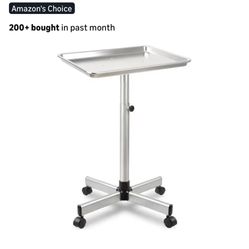 Salon Tray Cart,Instrument Tattoo Trolley Tray with Wheels