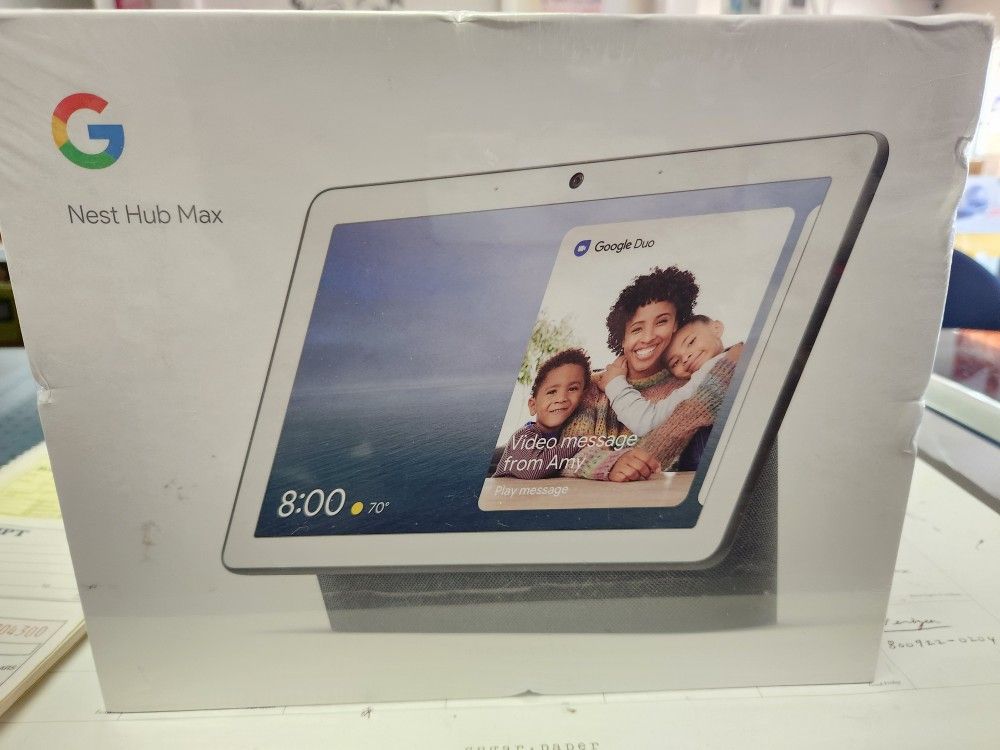 Google Nest Hub Max Smart Display. W/ Google Assist