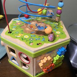 Wooden Activity Cube