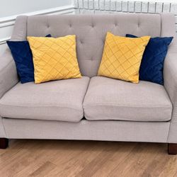 Living Room Set - Fabric - Loveseat, 2 Chairs And Nesting Coffee Table