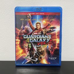 Guardians Of The Galaxy Vol 2 Blu-Ray Movie Marvel Comics Chris Pratt 2017