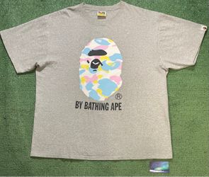 A Bathing Ape Multi Camo Big Ape Head Tee