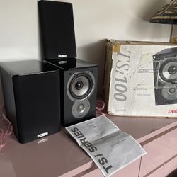Polk Audio TSi100 Reference Bookshelf Speakers w/ Original Box & Manual