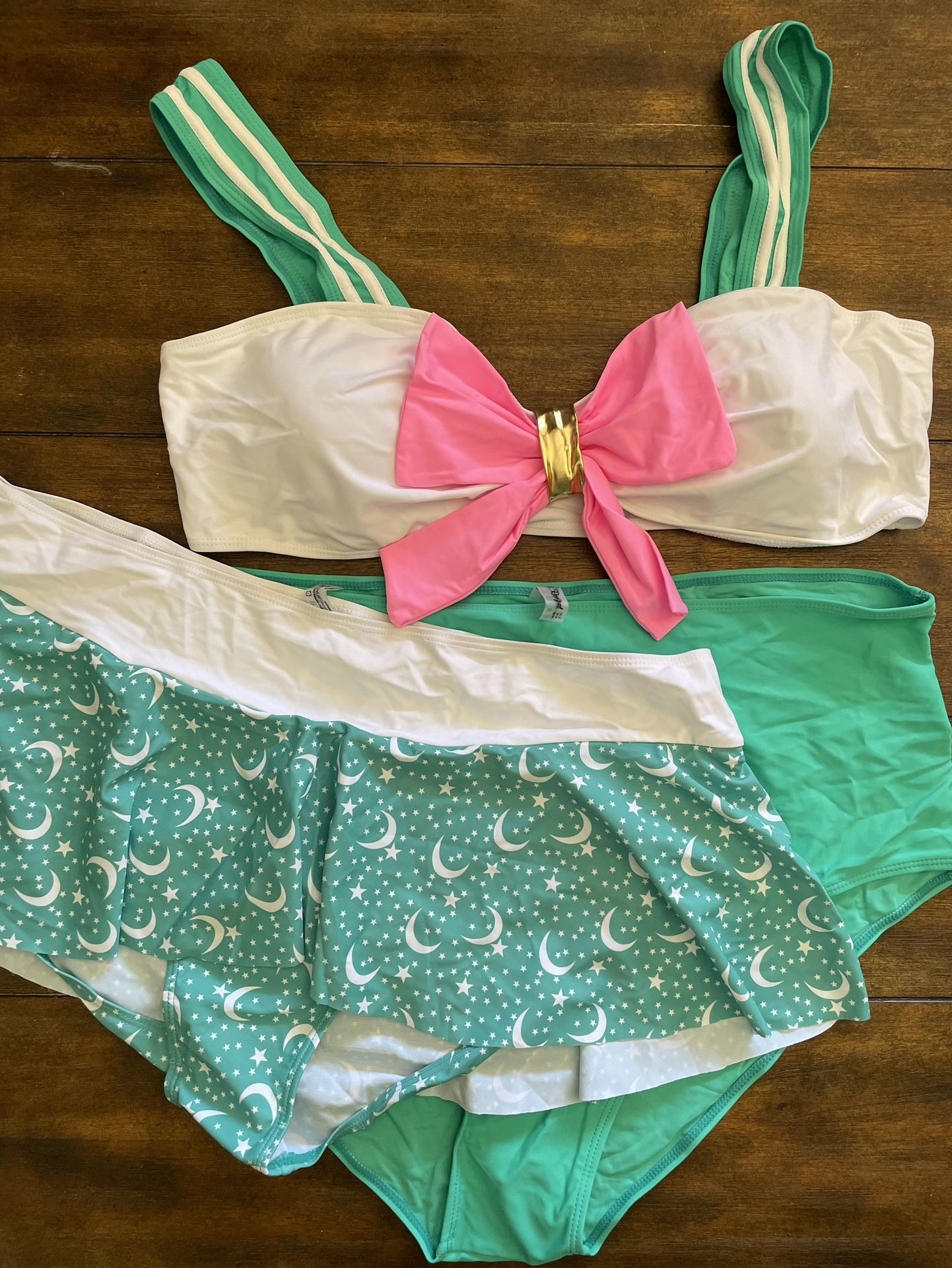 3pc Swimsuit Sailor Moon Cosplay