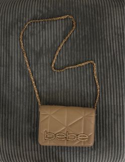 Bebe Quilted Crossbody Bag with Chain Strap