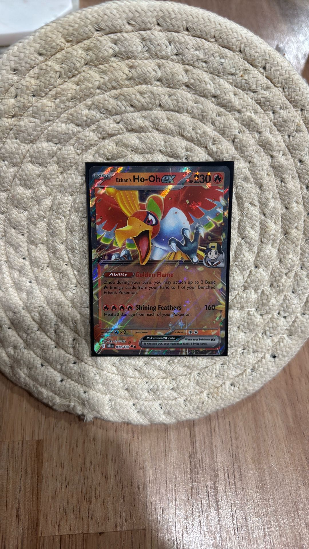 Ethan’s Ho-Oh EX Pokémon Card